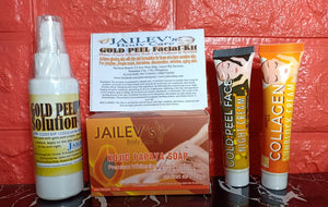 Wholesale 10 pcs Rejuvenating Gold Peel Facial Kit