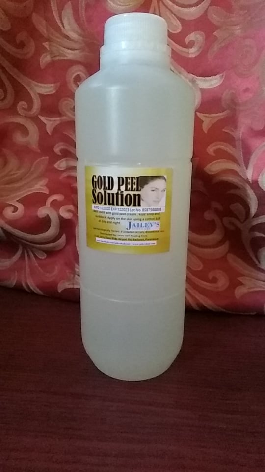 1 Liter Rejuvenating Gold Peel Face Solution